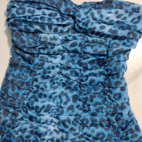 Gorgeous blue cheetah dress - Picture 6 of 15